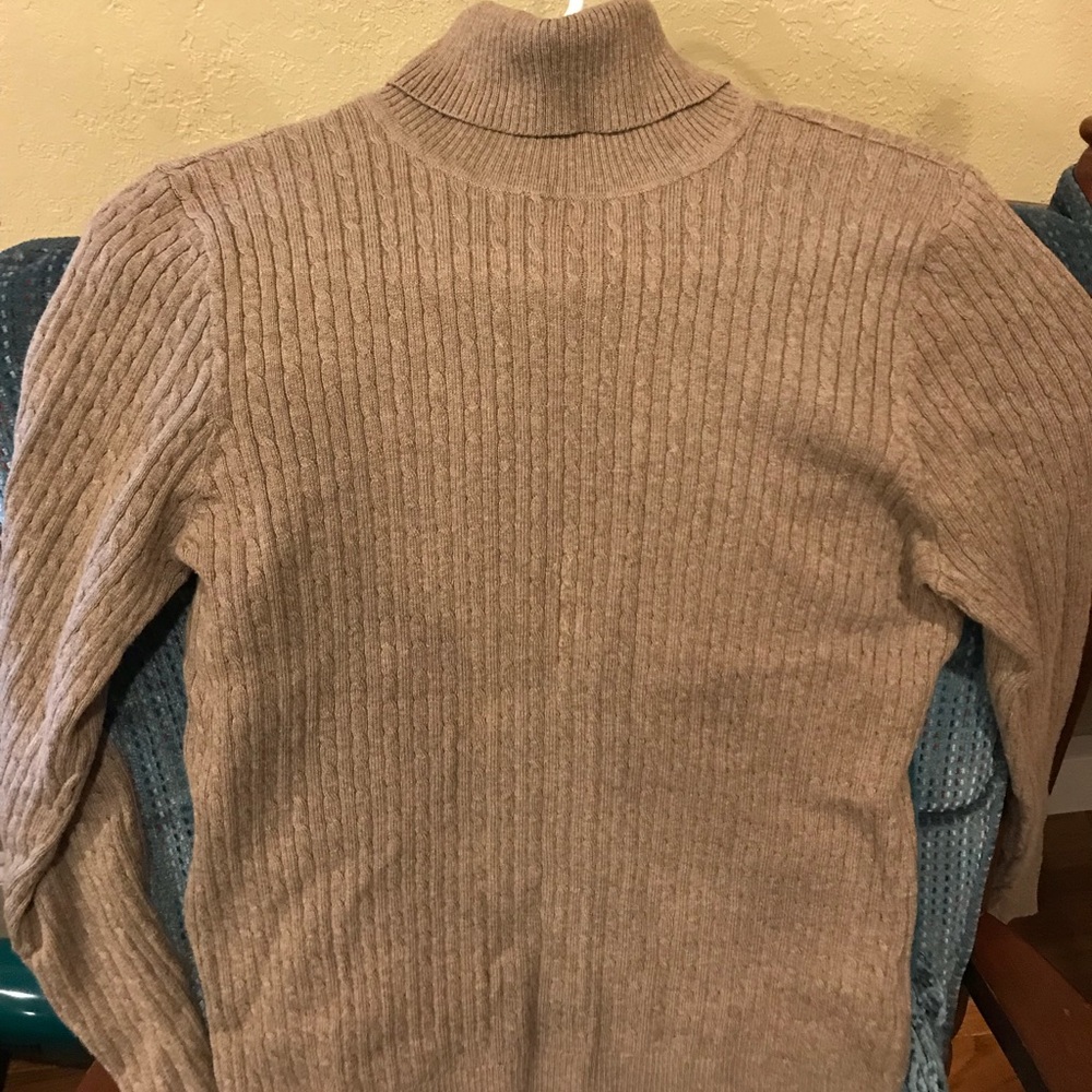 Lightweight Brown Cable Sweater